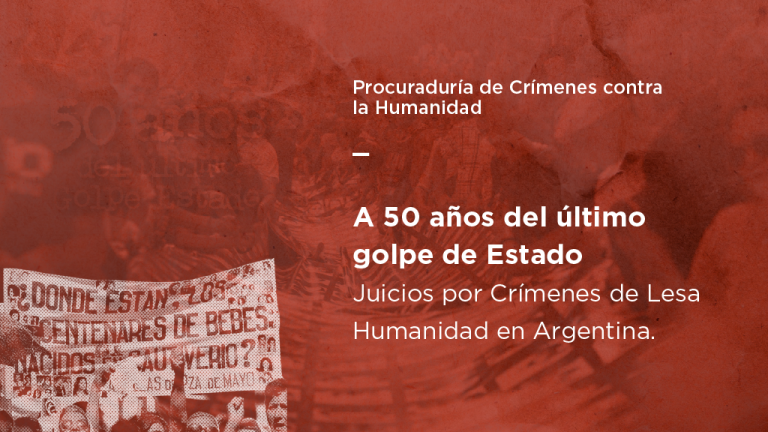 La Procuraduría de Crímenes contra la Humanidad lanzó un micrositio sobre el juzgamiento de delitos de lesa humanidad