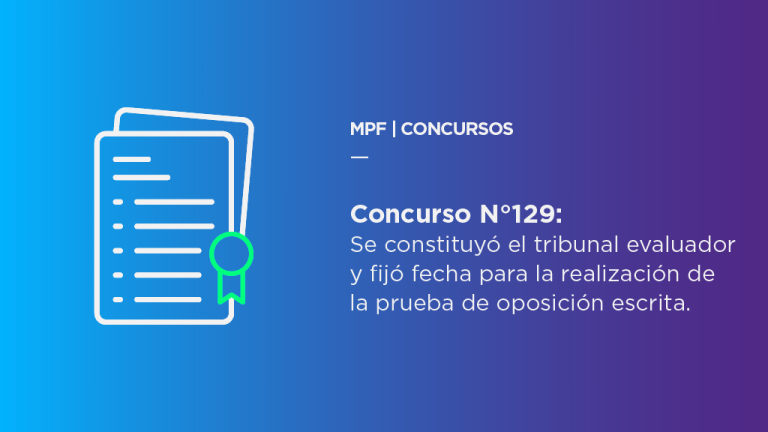 Se constituyó el tribunal evaluador del concurso N°129 y fijaron fecha para la prueba de oposición escrita