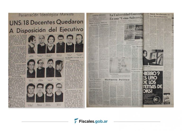 Bahía Blanca: piden juicio oral para seis exmilitares por delitos de lesa humanidad contra 30 exmiembros de la Universidad Nacional del Sur