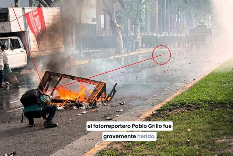 Pidieron juicio oral para el gendarme acusado de disparar contra el fotorreportero Pablo Grillo durante una manifestación frente al Congreso en 2025