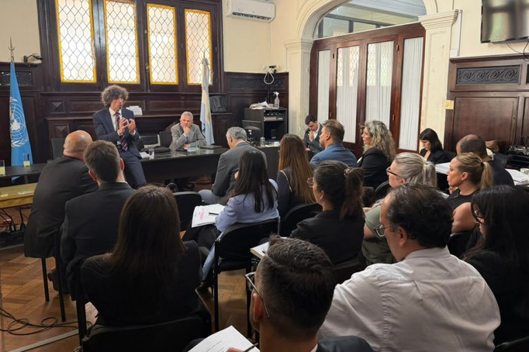 Fiscales y funcionarios/as del distrito Entre Ríos participaron en un taller de litigación oral en el marco de la implementación del sistema acusatorio